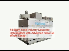 54.6kg/h Công nghiệp thực phẩm Desiccant Dehumidifier với thiết kế bánh xe silicon Gel tiên tiến